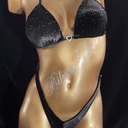Black with glitter Practise bikini