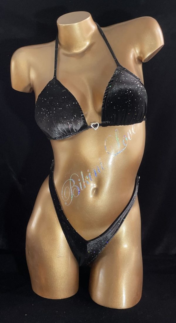 Black with glitter Practise bikini