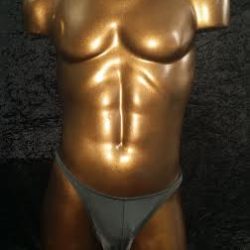 Dark grey velvet posing trunks 28/29 Waist