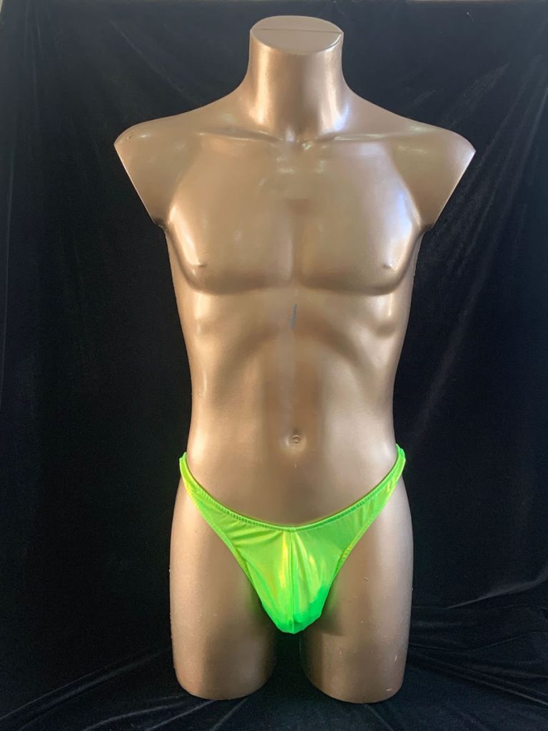 Lime foil posing trunks 29/30 Waist
