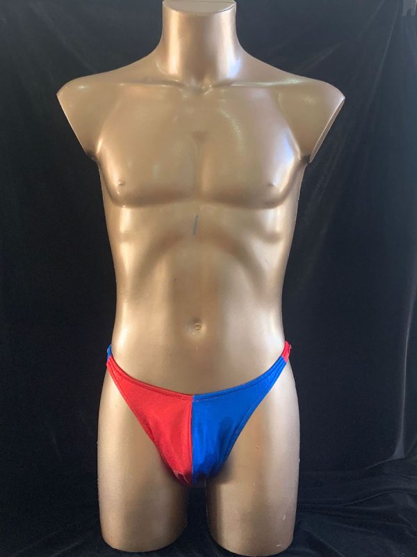 Pre loved Red/blue posing trunks  28/30 Waist