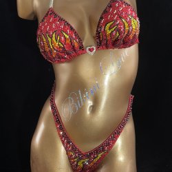Red Competition Bikini