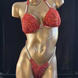 Red Pro Thong Bikini