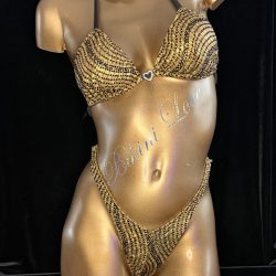 Gold and Black Pro Bum Bikini